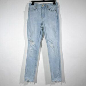 Universal‎ Thread High Rise Skinny Distressed Frayed Raw Hem Jeans Size 4/27R
